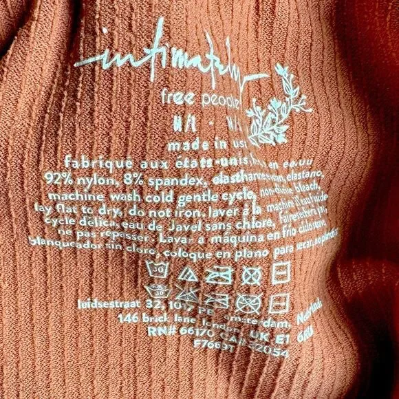 Free People Rust Ribbed Racerback Tank Top - Picture 11 of 14